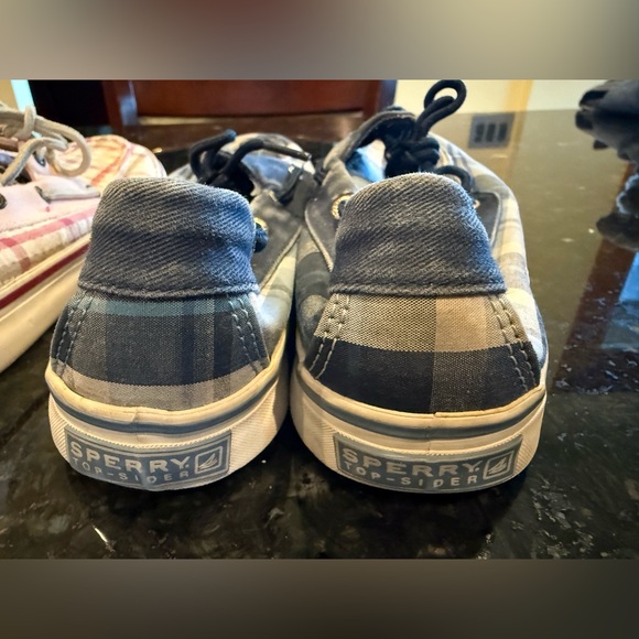 3 Pairs of Sperry Plaid Canvas Boat Shoes Lot Size 7 - Picture 8 of 12